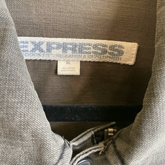 Express Military Utility Jacket XL – Camo Green Gorpcore - Picture 4 of 12